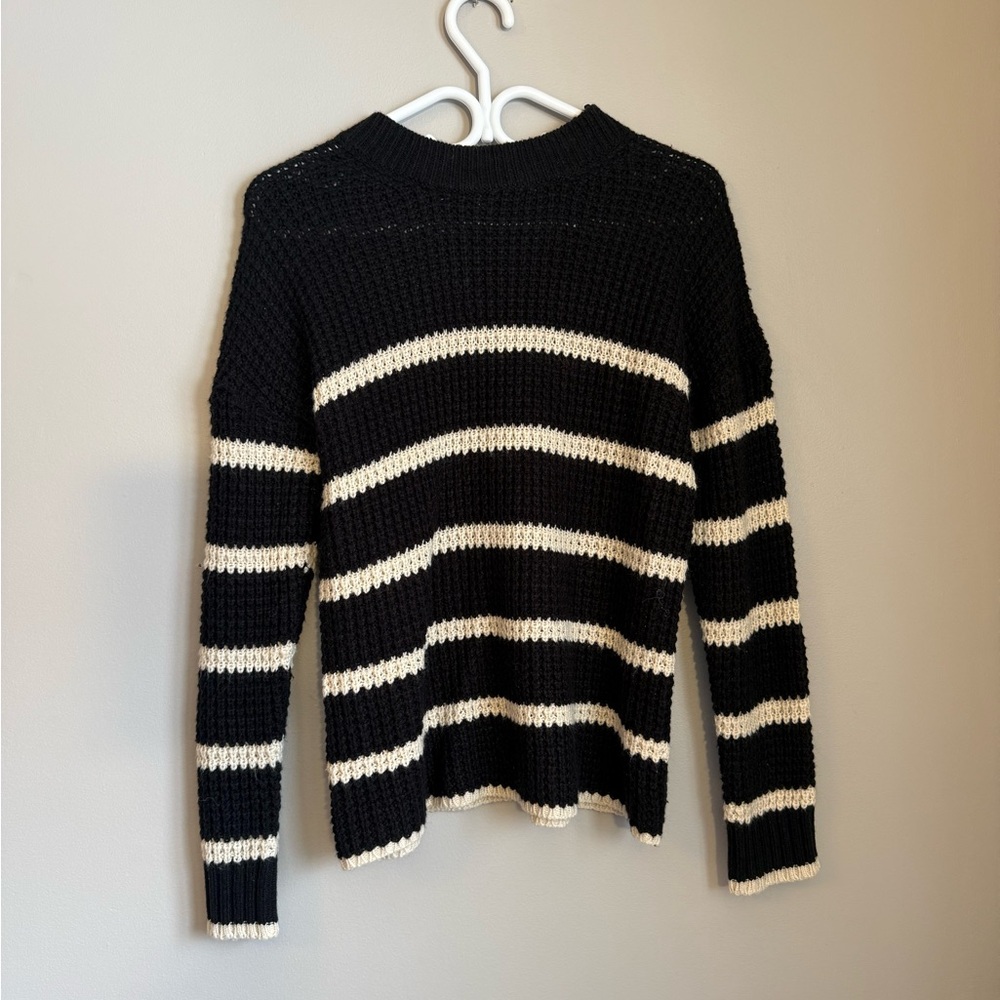 Striped Black and White Women's Sweater